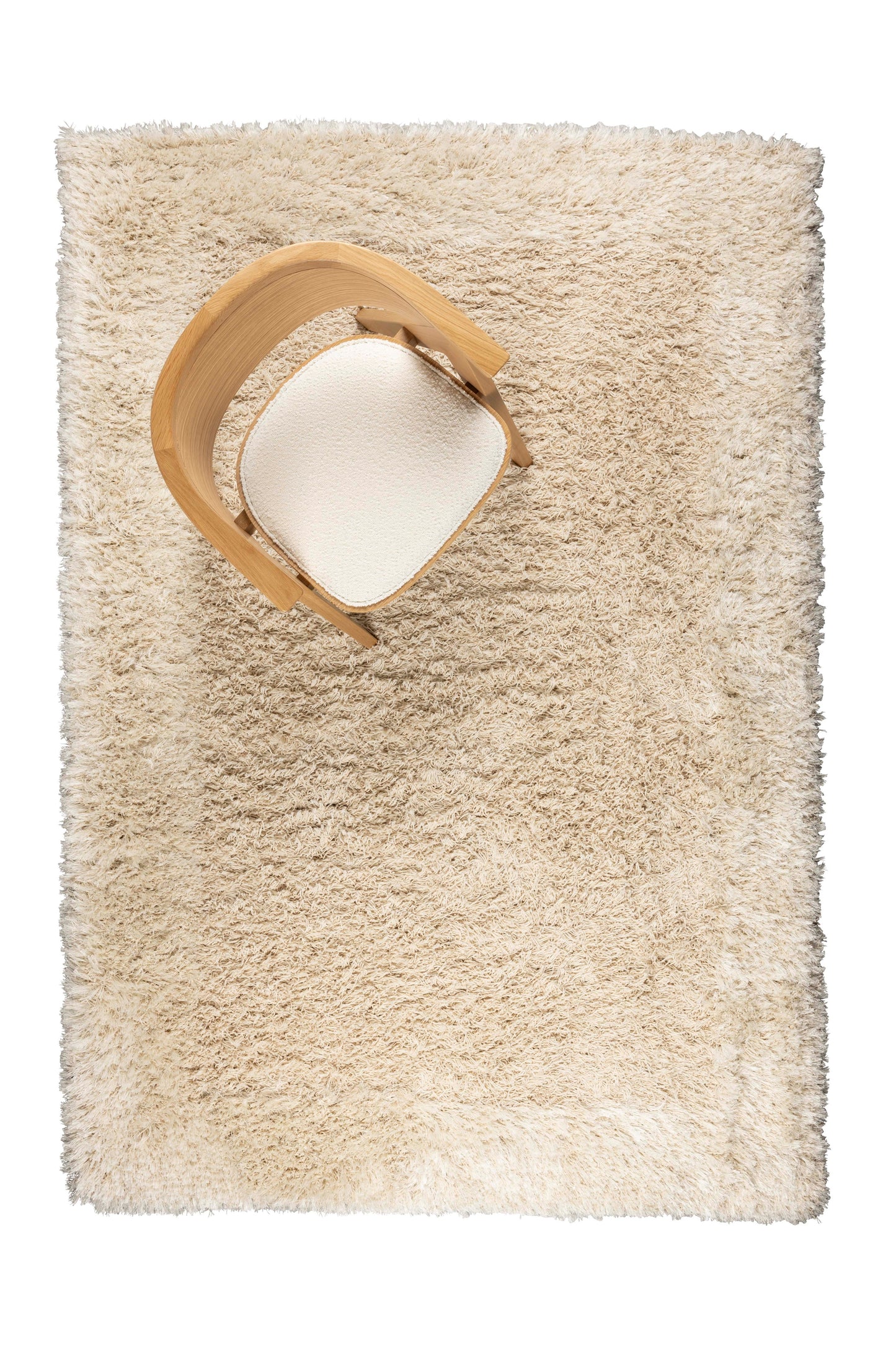 Zuiver Curly vloerkleed 230x160 cm Beige
