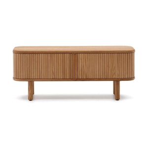 Kave Home Mailen tv-meubel met 2 deuren essen natuurlijke afwerking 120 x 50 cm