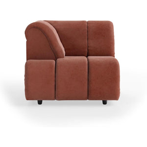 HKliving Wave bank left high arm Royal Velvet Magnolia