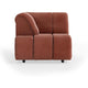 HKliving Wave bank left high arm Royal Velvet Magnolia