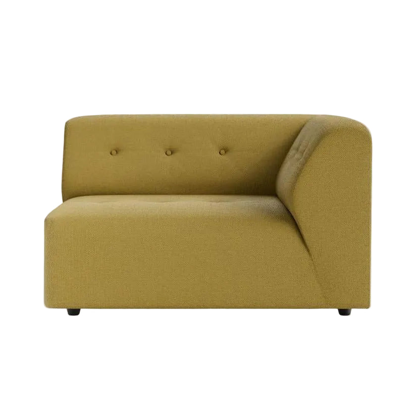 HKliving Vint bank right 1,5-seat Linen Burnt Ochre