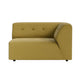 HKliving Vint bank right 1,5-seat Linen Burnt Ochre