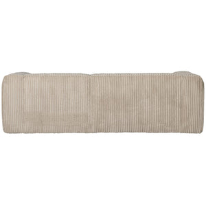 WOOOD Bean chaise longue bank rechts Ribstof Travertin