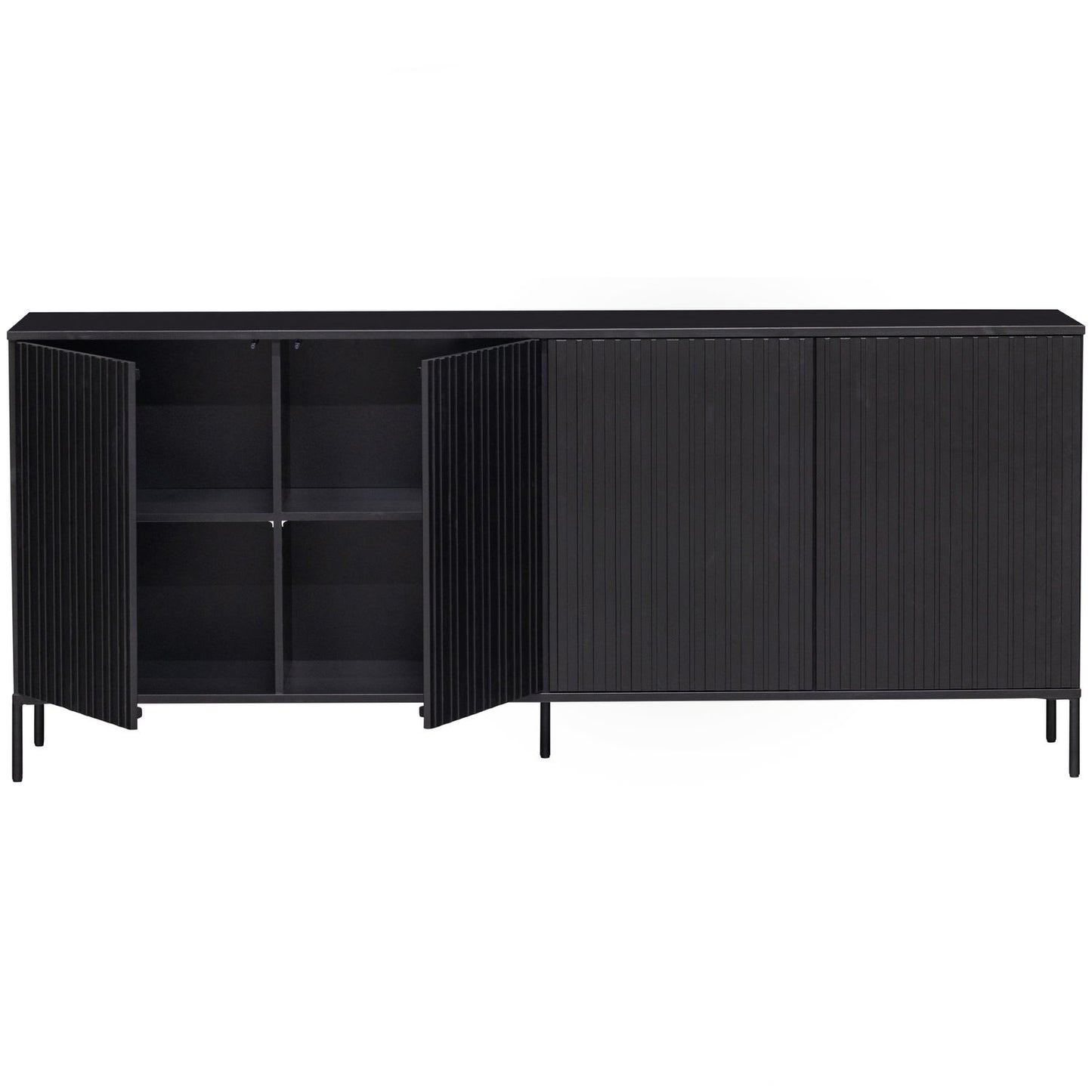WOOOD New Gravure dressoir Zwart