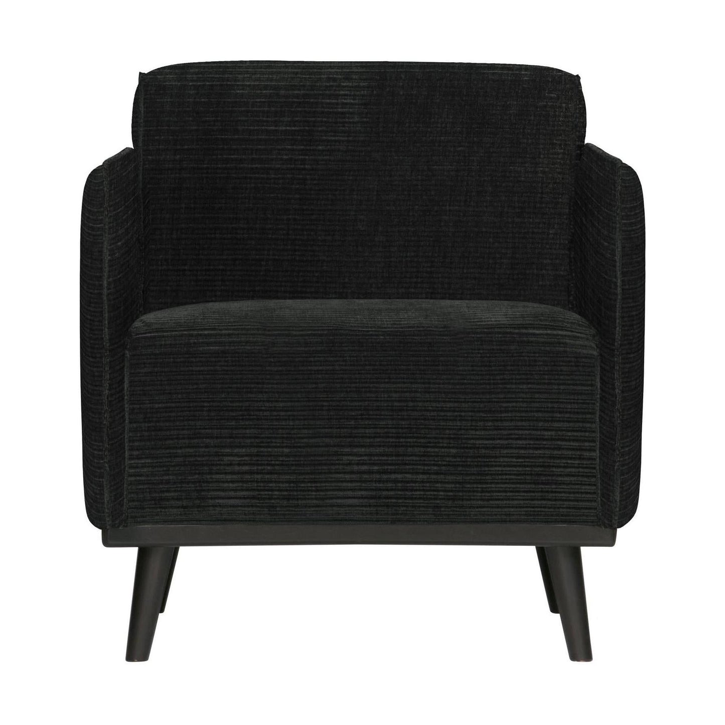 WOOOD Statement fauteuil met arm Ribstof Grafietgrijs