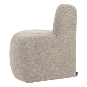 WOOOD Mojo Base eetbank hoek rond rugleuning bouclé Beige