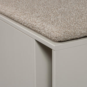 vtwonen Settle Down tv-meubel en bankje 108 cm Dust