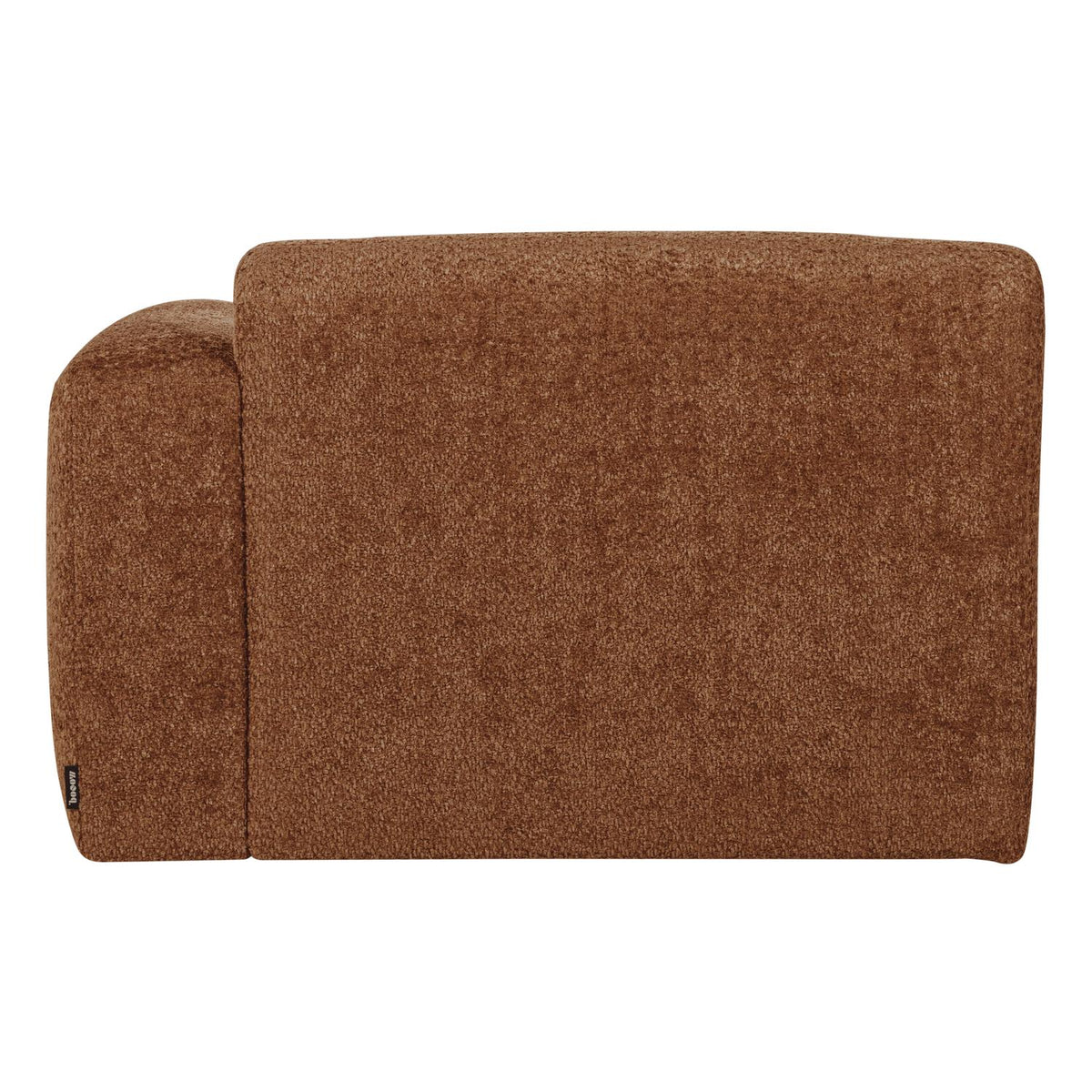WOOOD Mojo Base chaise longue bank arm rechts wollig Roestbruin