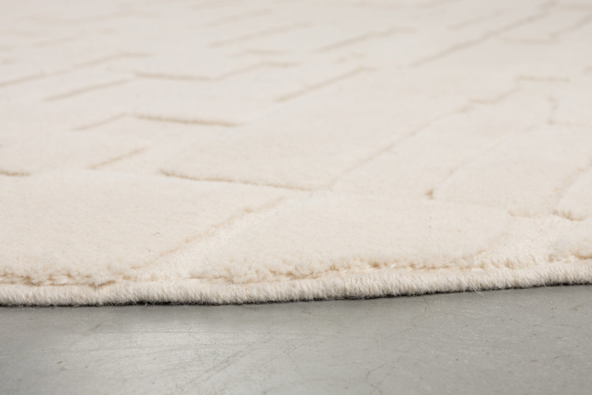 Zuiver Bricks vloerkleed ovaal 200x290 cm Grey/Beige
