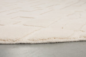 Zuiver Bricks vloerkleed ovaal 200x290 cm Grey/Beige