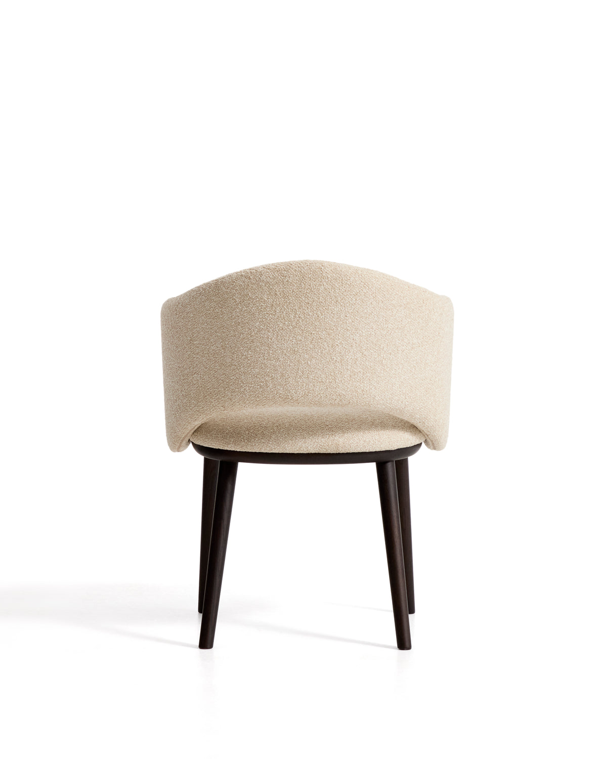 Kave Home Maina eetkamerstoel dik chenille Beige zwart