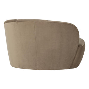 WOOOD Mojo 2-zits bankje arm rechts velvet Khaki