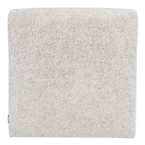 WOOOD Mojo Base eetkamerbank 84 cm met rugleuning wollig Ecru