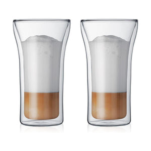 Bodum Assam MoMA Special Edition Latte Macchiatoglas Dubbelwandig 400 ml Set van 2 Stuks