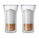 Bodum Assam MoMA Special Edition Latte Macchiatoglas Dubbelwandig 400 ml Set van 2 Stuks