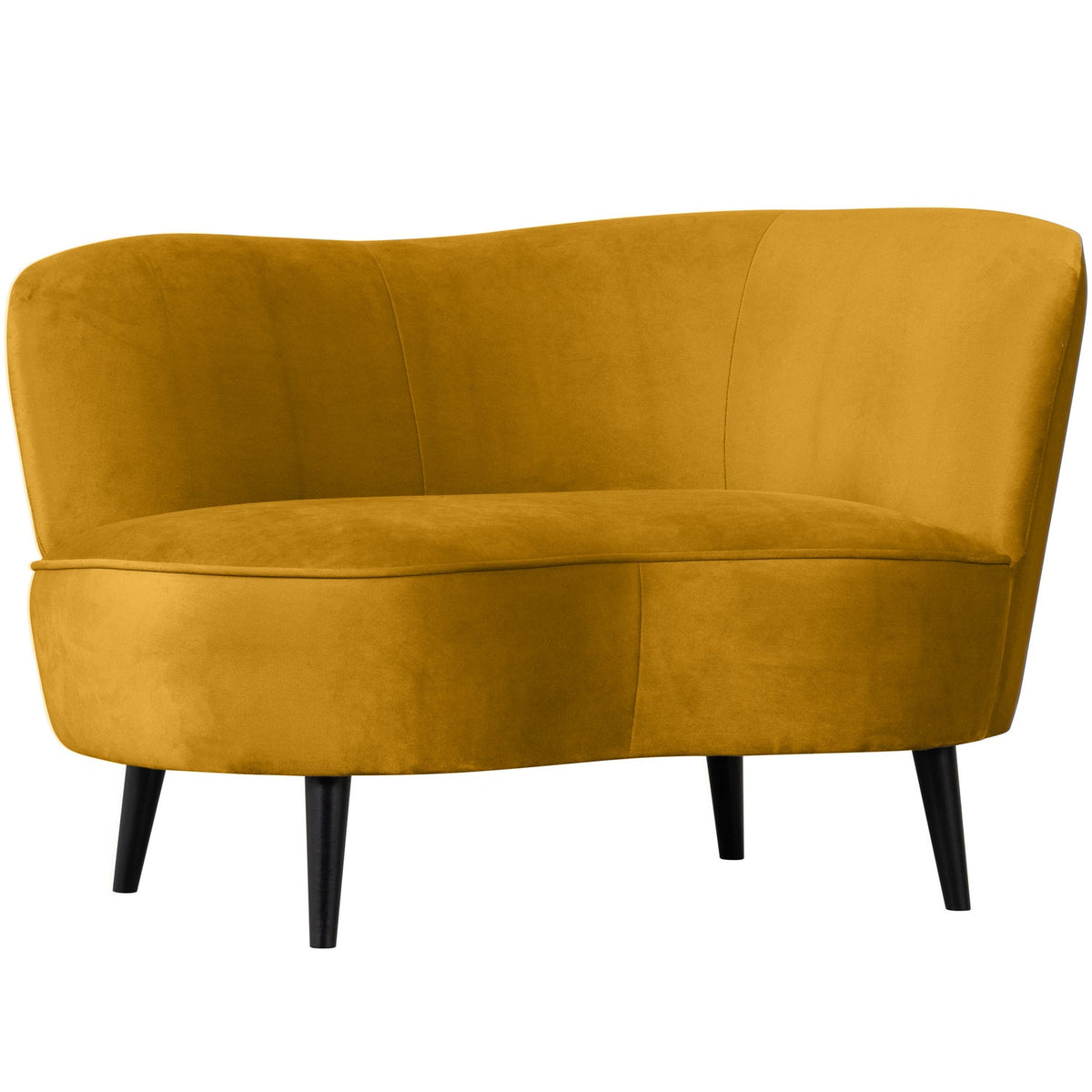 WOOOD Sara lounge fauteuil rechts velvet Oker