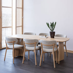 WOOOD Veere eettafel 220x100 cm Naturel