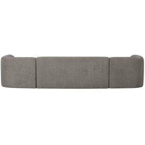 WOOOD Sloping U-vorm bank Grijs Melange