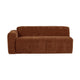 WOOOD Mojo Base 2-zits bank arm links rib Roestbruin