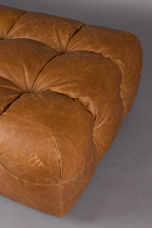 Dutchbone Hackman hocker Cognac