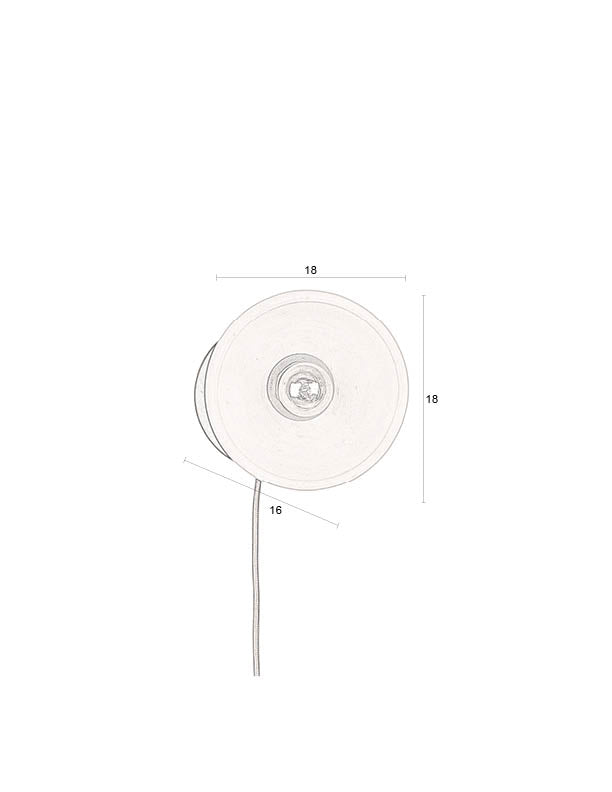 Dutchbone Zahra wandlamp Terracotta
