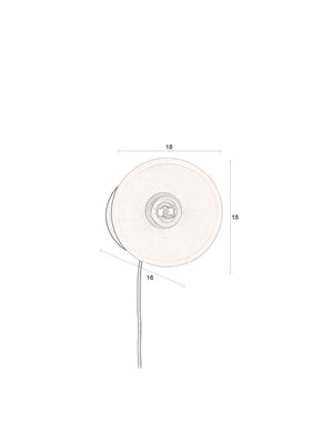 Dutchbone Zahra wandlamp Terracotta