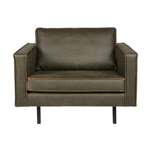 WOOOD Rodeo fauteuil eco-leer Army