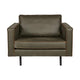 WOOOD Rodeo fauteuil eco-leer Army