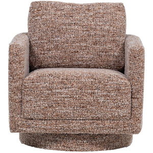 WOOOD Oska fauteuil draaibaar Bruin Melange