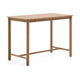 Kave Home Sori eettafel rechthoek 138x78 cm acaciahout Naturel