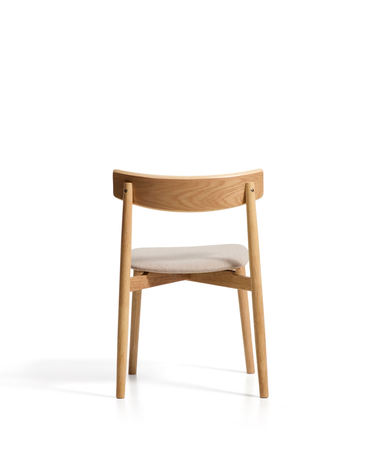Kave Home Evera eetkamerstoel chenille Grey/Beige