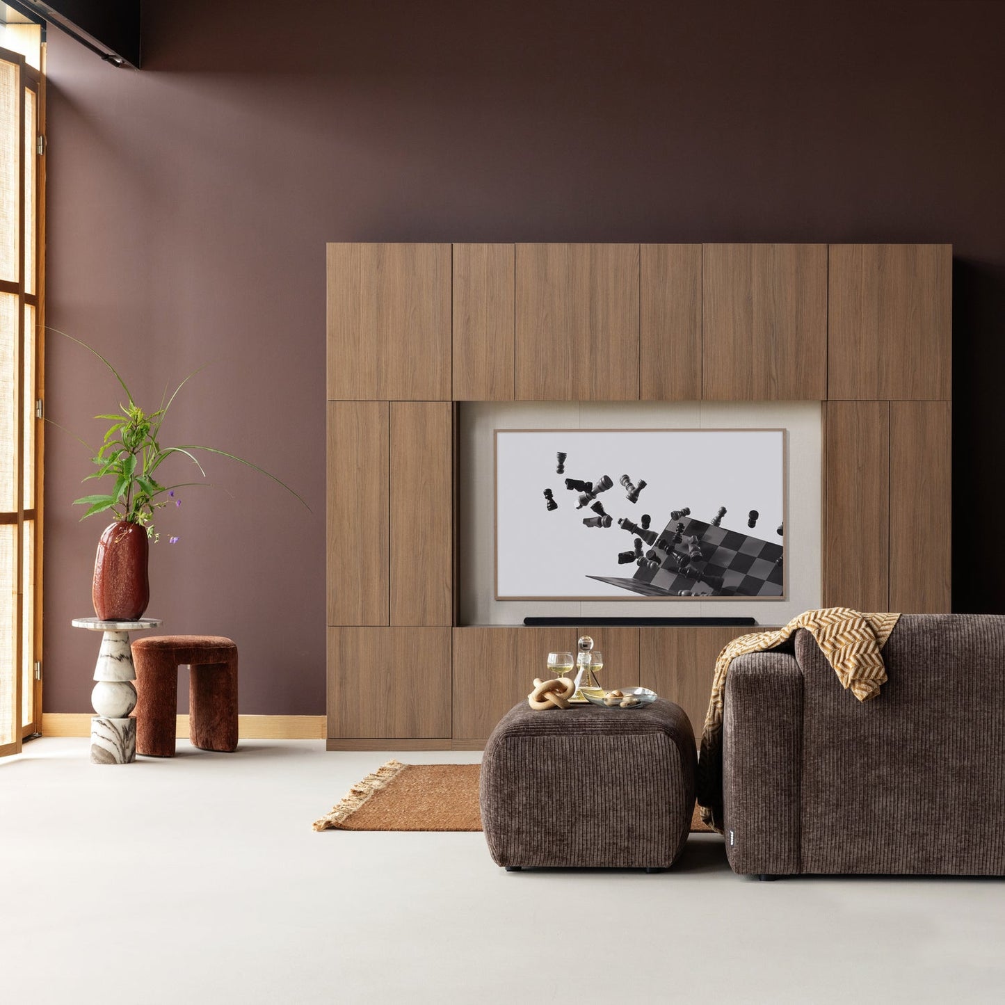 WOOOD Build tv-opbergkast Bruin