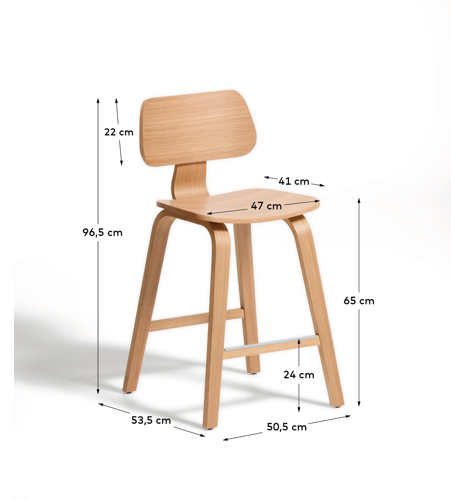 Kave Home Gena barkruk H65 Beige