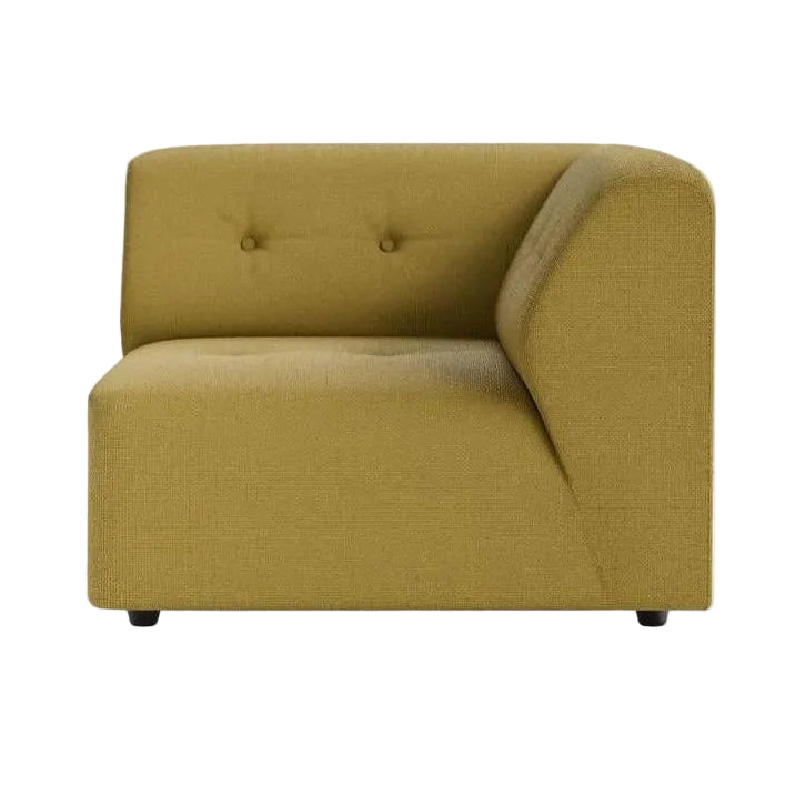 HKliving Vint bank right Linen Burnt Ochre