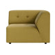 HKliving Vint bank right Linen Burnt Ochre