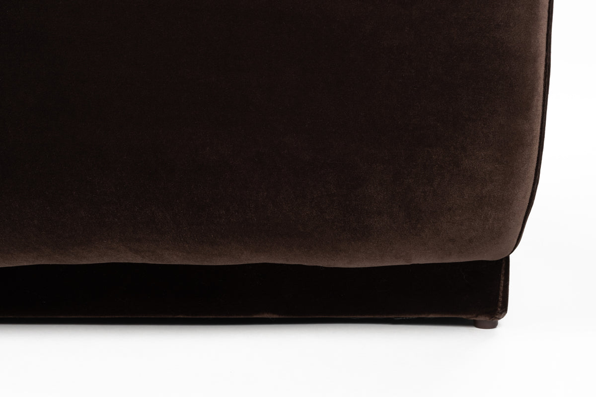 Zuiver Hazel 6-zitsbank Chaise Longue rechts Bruin