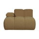 WOOOD Mojo chaise longue bank arm links bouclé Geel/Bruin Melange