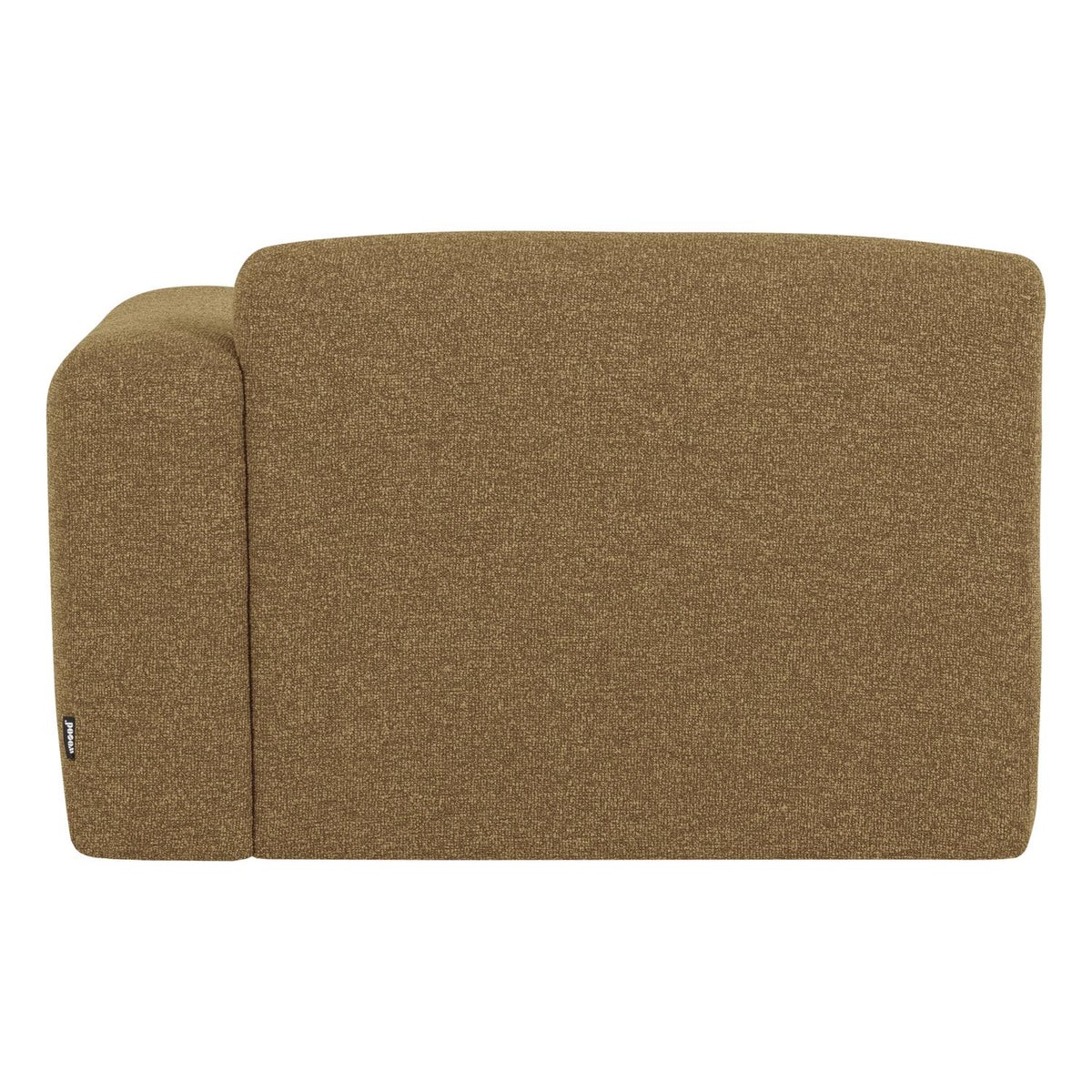 WOOOD Mojo Base chaise longue bank arm rechts bouclé Geel/Bruin