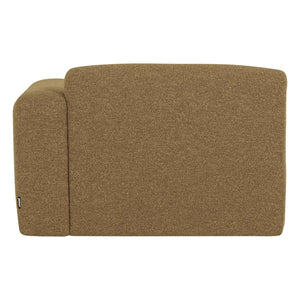 WOOOD Mojo Base chaise longue bank arm rechts bouclé Geel/Bruin