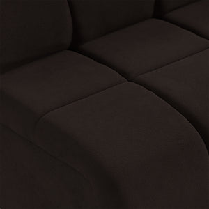 HKliving Wave bank middle Royal Velvet Espresso