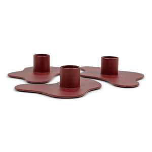 Spinder Design Melt kaarsenstandaardset Burgundy