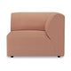 HKliving Jax bank right end Linen Dusty Rose