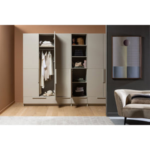 WOOOD Sara lounge fauteuil links velvet Khaki