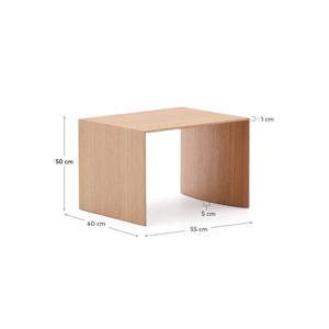 Kave Home Litto bijzettafel Light brown