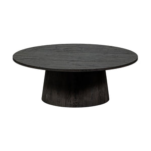 WOOOD Maan salontafel Ø100 cm Donkerbruin