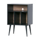 WOOOD James kast Zwart/Walnoot