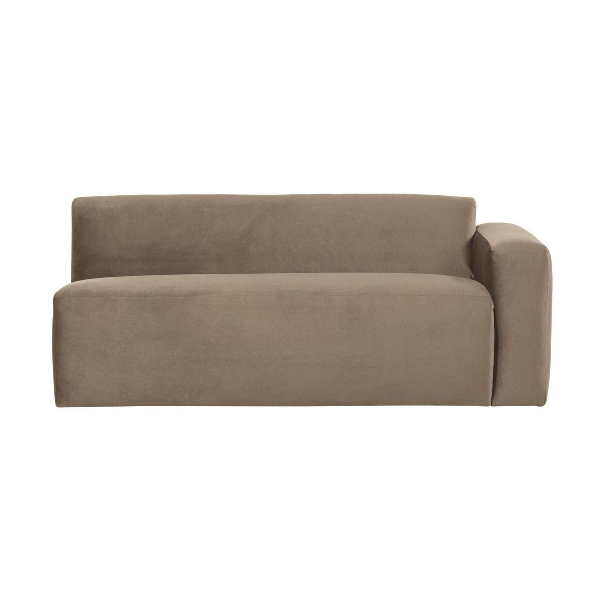 WOOOD Mojo Base 2-zits bank arm rechts velvet Khaki