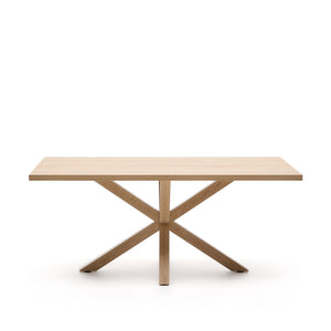 Kave Home Argo eettafel rechthoek 180x100 cm Natural/Natural