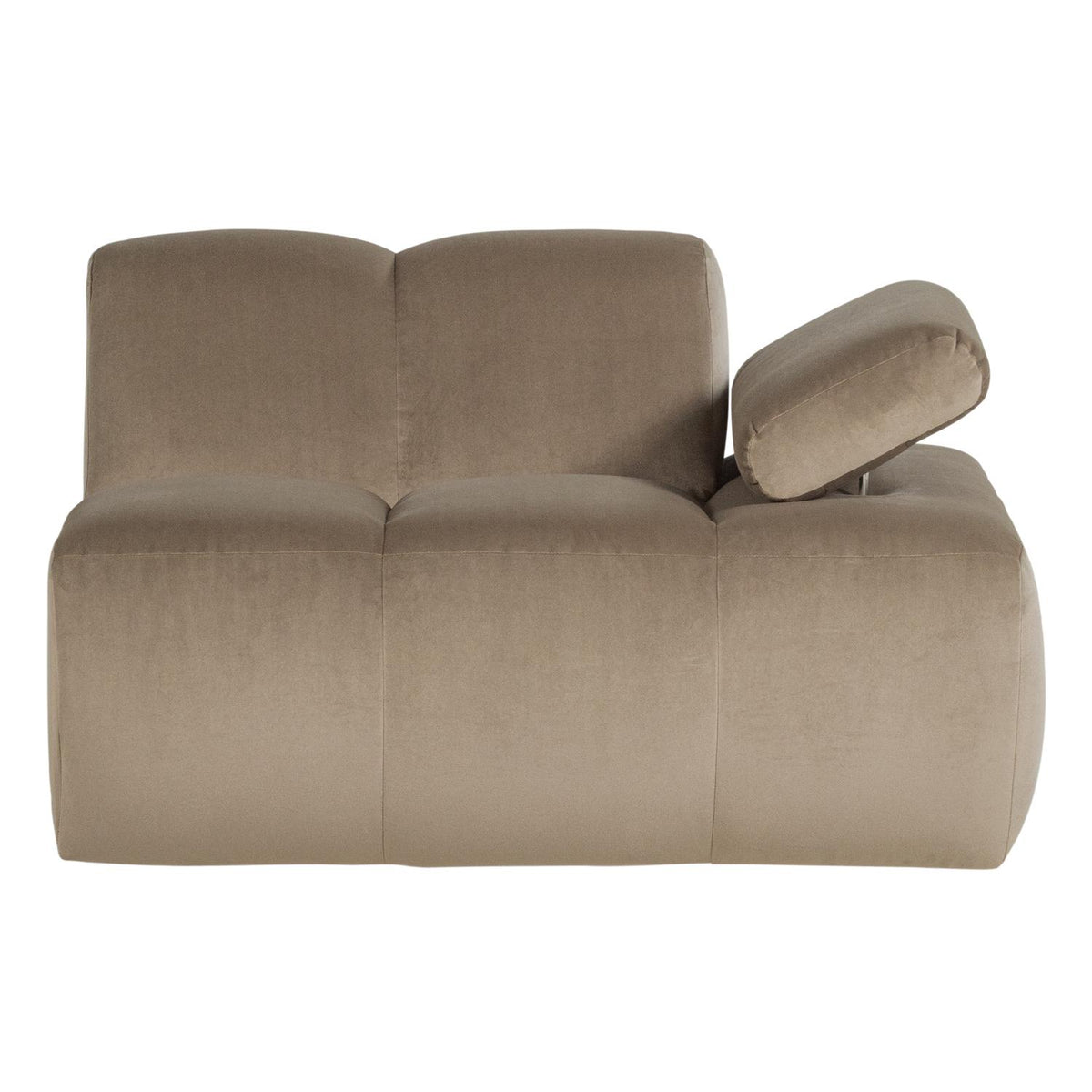 WOOOD Mojo 1-zits bank arm rechts velvet Khaki