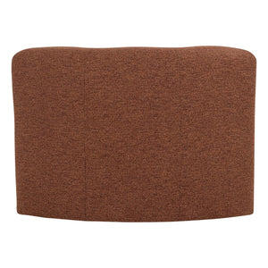 WOOOD Mojo Base eetbank hoek met rugleuning bouclé Roestbruin